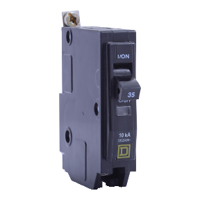 Schneider Electric Thermal Magnetic Circuit Breaker; 1-Pole; 50A; 120/240VAC; Lever; Box Lug Terminal; UL 489